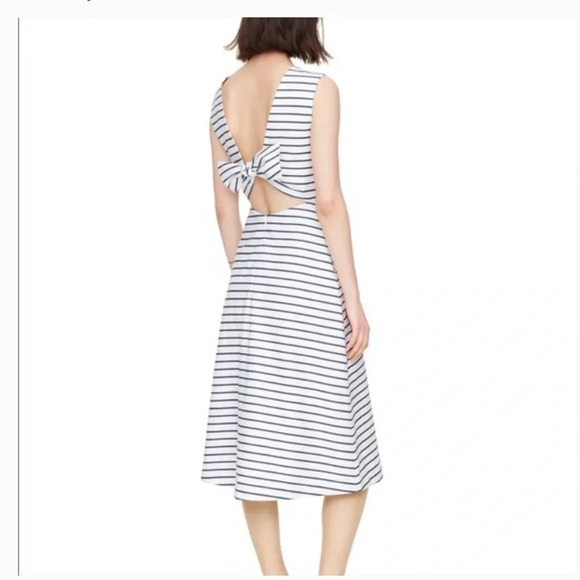 NWT Kate Spade Broom Street Stripe Cotton A-Line Sleeveless Dress - Picture 1 of 12